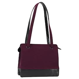 Chanel Tote Bag aus Baumwolle Lila Schwarz CC Auth bs30089