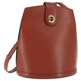 LOUIS VUITTON Borsa a Spalla Epi Cluny Marrone M52253 LV Auth 146478