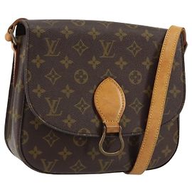 LOUIS VUITTON Bolso de Hombro Monogram Saint Cloud GM Vintage M51242 LV Auth 150801
