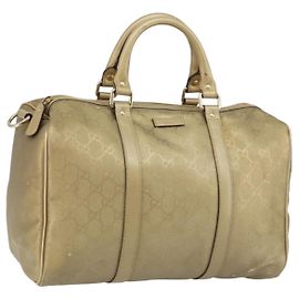 Borsa Boston in PVC GG Implementation di GUCCI oro 193603 Auth BA6566