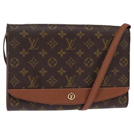 LOUIS VUITTON Bolso de Hombro Monogram Bordeaux 27 M51797 LV Auth ep11293