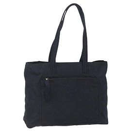 Borsa Tote Prada in Nylon Nero e Oro Auth bs30070
