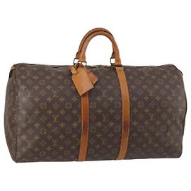 LOUIS VUITTON Borsa Boston Monogram Keepall 55 M41424 LV Auth 145230