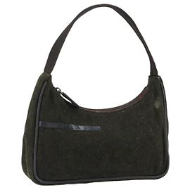 PRADA Sportzubehör Tasche aus Wolle Khaki Auth am9470