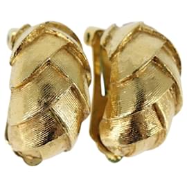 Orecchini Christian Dior in metallo dorato Auth bs30345