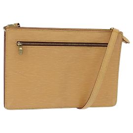 LOUIS VUITTON Epi Angian Shoulder Bag Beige M52116 LV Auth BA7220