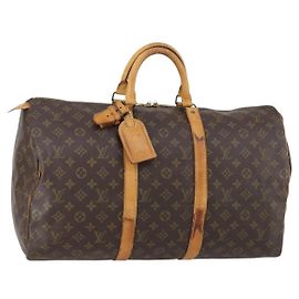 LOUIS VUITTON Borsa Boston Monogram Keepall 50 M41426 LV Auth bs29527