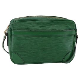 LOUIS VUITTON Borsa a Spalla Epi Trocadero 23 Verde M52304 LV Auth 143104