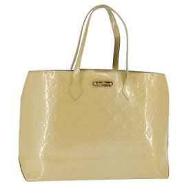 LOUIS VUITTON Borsa a Mano Monogram Vernis Wilshire MM Broncorail M91441 Auth 143123