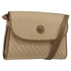 GUCCI Schultertasche Canvas Beige Gold 001 113 0712 Auth BA6105