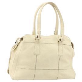 Borsa a Spalla Gancini in Pelle Oro Beige Auth 143218 di Salvatore Ferragamo