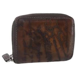 Portafoglio Berluti in pelle marrone Auth bs30656