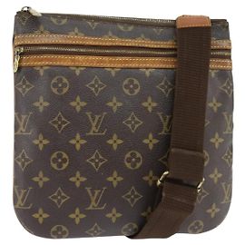 LOUIS VUITTON Monogram Pochette Bosphore Schultertasche M40044 LV Auth 148298