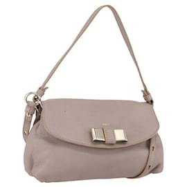 Bolsa de mão Chloe Lily em couro 2 em 1 rosa ouro prata autêntica BA8051 - Chloé