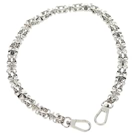LOUIS VUITTON Cintura a Spalla in Catena Metallo 23,6"" Argento LV Auth 150634M