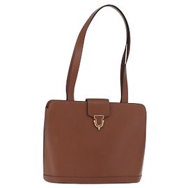 Céline Borsa a Spalla CELINE in Pelle Marrone Oro Auth bs31024