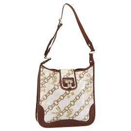 LOUIS VUITTON Borsa a Spalla Musette Monogram Charm Bianca M95158 LV Auth ka027