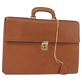 LOEWE Cartella Anagramma Pelle Verde Oro Auth bs30318