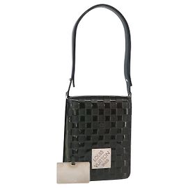 LOUIS VUITTON Damier Vernis Club Tasche Grün Petrol Blau M92128 LV Auth 152522