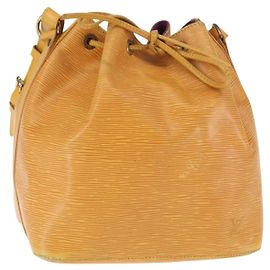 LOUIS VUITTON Borsa a Spalla Petit Noé Epi Gialla M44109 LV Auth BA6680