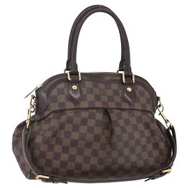 LOUIS VUITTON Borsa a Mano Trevi GM Damier Ebene 2way N51998 LV Auth BA7932