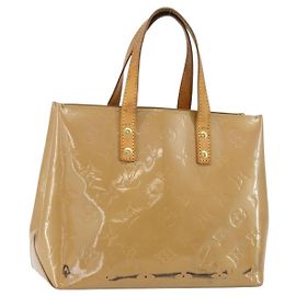 LOUIS VUITTON Borsa a Mano Monogram Vernis Reade PM Noisette M91334 LV Auth BA7642