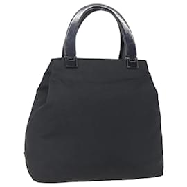 PRADA Borsa a mano in nylon nero Auth bs31162