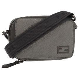 FENDI Schultertasche aus Leder Silber Authentisch bs30741