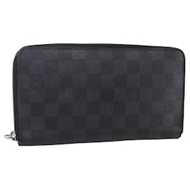 LOUIS VUITTON Damier Graphite Zippy Organizer Long Wallet N63077 LV Auth bs31258 - Louis Vuitton