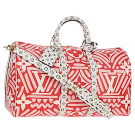 LOUIS VUITTON Borsa Keepall Bandoulière 45 Giant Crafty M45472 Auth LV 150912SM