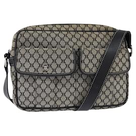 Céline Borsa a Spalla in Tela Macadam CELINE Navy Oro Auth ep11305