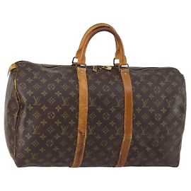 LOUIS VUITTON Borsa Boston Monogram Keepall 50 M41426 Auth LV 145407