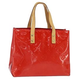 LOUIS VUITTON Borsa a Mano Monogram Vernis Reade PM Rossa M91088 LV Auth BA7208