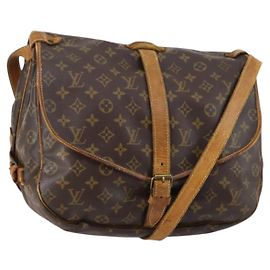 LOUIS VUITTON Borsa a Spalla Monogram Saumur 35 M42254 LV Auth fm4858