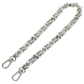 LOUIS VUITTON Cintura a Catena in Metallo Argento LV Auth 141725M