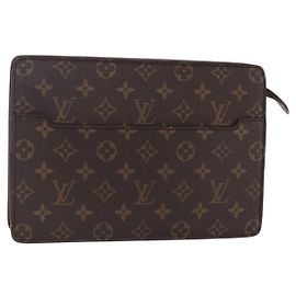 LOUIS VUITTON Pochette Uomo Monogram Borsa a Mano M51795 LV Auth 153201