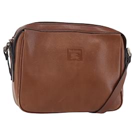 Autre Marque Borsa a Spalla Burberrys in Pelle Marrone Oro Auth ka247
