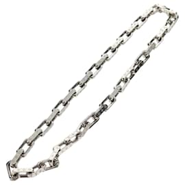 Collana a catena LOUIS VUITTON Metallo Argento M00307 LV Auth am9411M - Louis Vuitton