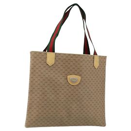Borsa tote in PVC beige della linea Sherry di GUCCI Micro GG Supreme Auth yk19729