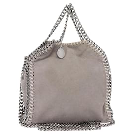 Autre Marque Borsa Falabella Chain Stella McCartney in poliestere grigio argento 391698 Auth BA8008
