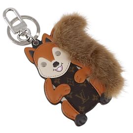 LOUIS VUITTON Monogram Porte Cles Squirrel Key Holder M00345 LV Auth 154032SAM