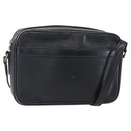 LOUIS VUITTON Borsa a Spalla Epi Trocadero 23 Nera M52302 LV Auth ep12160