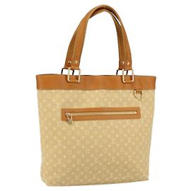 LOUIS VUITTON Borsa Tote Mini Lucille GM Monogram Beige M92683 LV Auth ka218