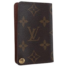 LOUIS VUITTON Monogram Porto Cartes Crdit Pression Card Case M60937 Auth th6543