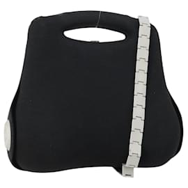 Borsa a vita CHANEL Borsa a spalla in cotone 2 in 1 Nera CC Auth bs30575