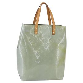 LOUIS VUITTON Monogram Vernis Reade MM Bolsa de Mão Lavande M91226 LV Auth ep11762