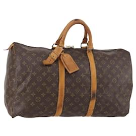 LOUIS VUITTON Borsa Boston Monogram Keepall 50 M41426 LV Auth 152321