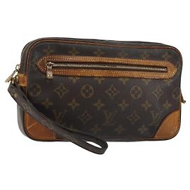 LOUIS VUITTON Clutch Marly Dragonne GM Monogram M51825 LV Auth BA7590