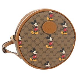 GUCCI Mini Zaino Catena Micro GG Supreme Disney PVC Beige 603730 Auth am9593M