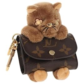 LOUIS VUITTON Monogram LV Cute Monogram Charm Brown M01561 LV Auth 144001SM - Louis Vuitton